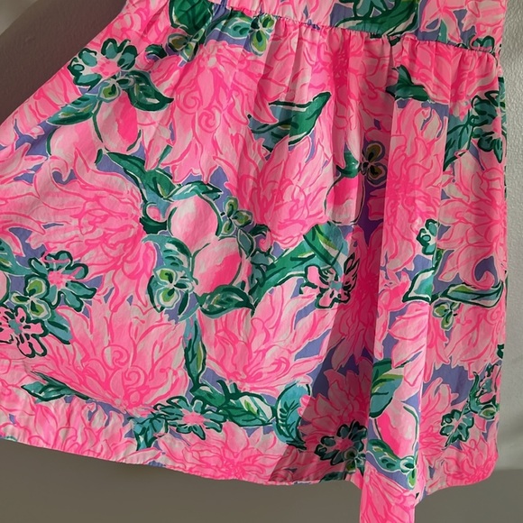 Lilly Pulitzer Kinley Little Girl Tropical Floral Print Dress - Picture 5 of 10